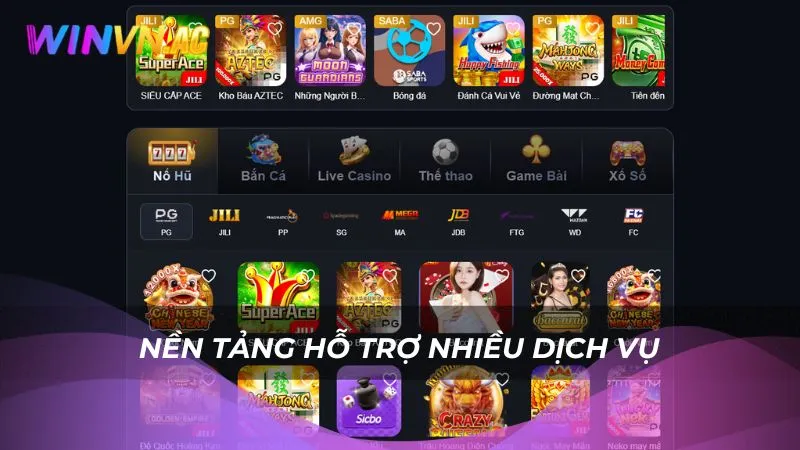 Nền tảng hỗ trợ nhiều dịch vụ