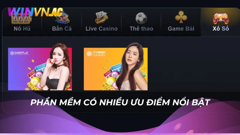 Phần mềm có nhiều ưu điểm nổi bật